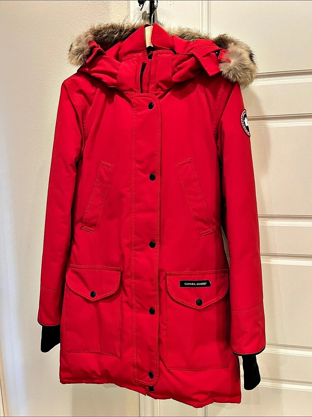 Canada Goose Trillium Parka Red & Black